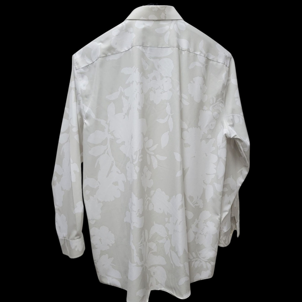 FERRAR Stretch Slim Dress Shirt Men Size XL 17-17 1/2 Neck 32-33 Sleeves Pre-own - Picture 2 of 7